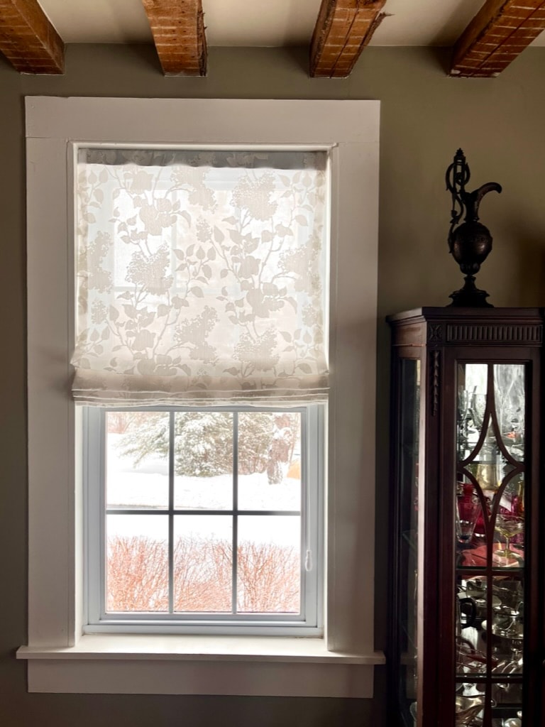 Custom valance and shade treatment